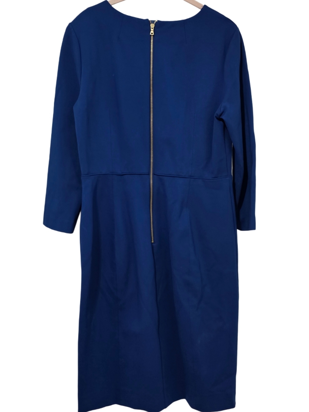 J.Crew 3/4 sleeve Royal Blue Sheath Dress - Picture 7 of 8